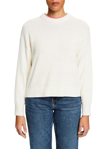 ESPRIT Damen 014ee1i313 Pullover, 055/Ice, Large von ESPRIT
