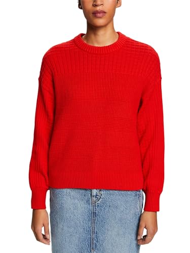 ESPRIT Damen 014ee1i313 Pullover, 630/Red, L von ESPRIT