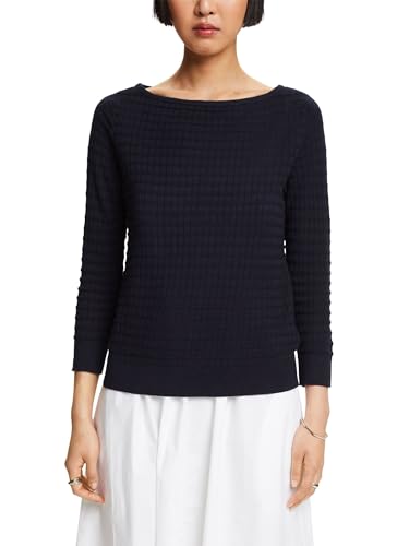 ESPRIT Damen 014ee1i310 Pullover, 400/Navy, S von ESPRIT