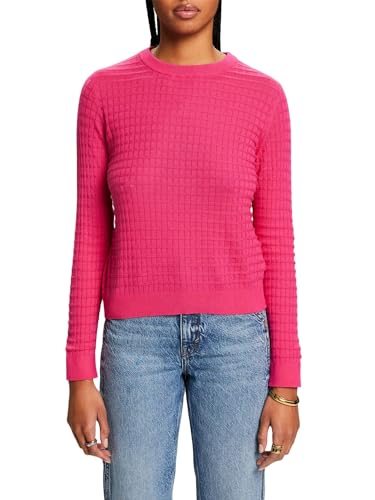 ESPRIT Damen 014ee1i311 Pullover, 660/Pink Fuchsia, L von ESPRIT