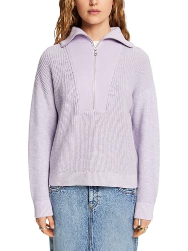ESPRIT Damen 024ee1i321 Pullover, 573/Lavender 4, L von ESPRIT