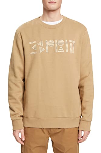 ESPRIT Herren 102EE2J303 Sweatshirt, 250/KHAKI BEIGE, S von ESPRIT