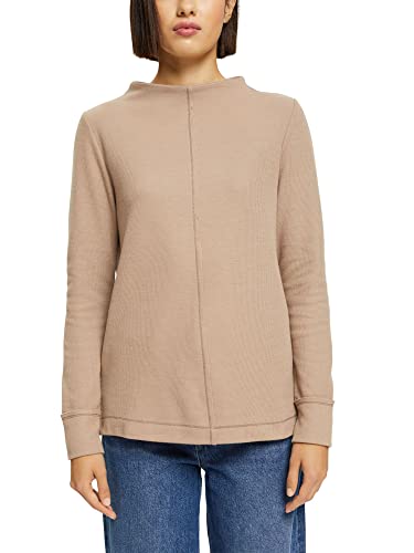 ESPRIT Damen 092ee1j318 Sweatshirt, Taupe, XS EU von ESPRIT