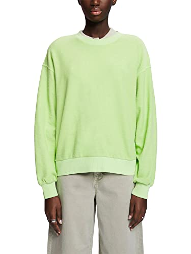 ESPRIT Damen 033ee1j303 Sweatshirt, 320/Citrus Green, M von ESPRIT