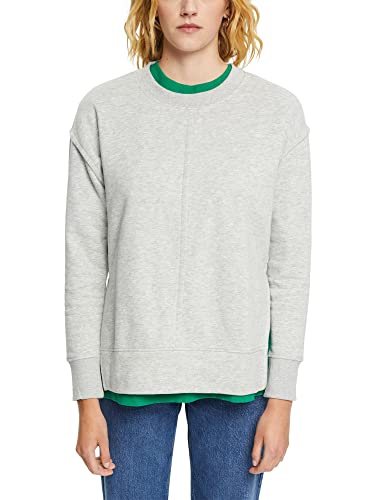 ESPRIT Damen 092EE1J315 Sweatshirt, 044/LIGHT Grey 5, S von ESPRIT