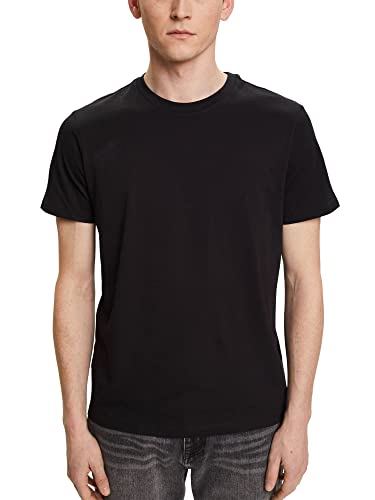 ESPRIT Herren 993ee2k303 T-Shirt, Schwarz, S von ESPRIT