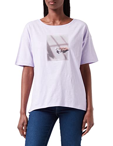 ESPRIT Damen 032EE1K330 T-Shirt, 560/LILAC, M von ESPRIT