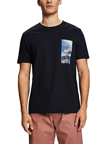 ESPRIT T-Shirt mit Print auf der Brust, 100% Baumwolle von ESPRIT