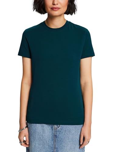 ESPRIT Damen 014ee1k332 T-Shirt, Dark Teal Green, XL EU von ESPRIT