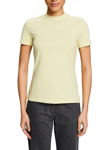 ESPRIT Damen 014ee1k332 T-Shirt, 760/Lime Yellow, Large von ESPRIT
