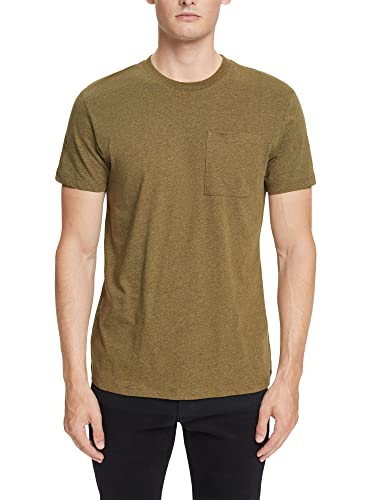 ESPRIT Herren T-Shirt 082ee2k323, Dark Khaki, L von ESPRIT