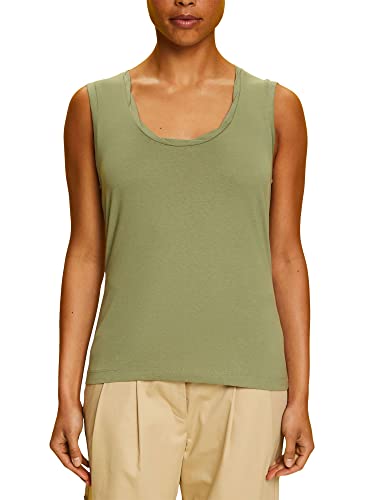 ESPRIT Damen 053EE1K310 T-Shirt, 345/LIGHT Khaki, M von ESPRIT