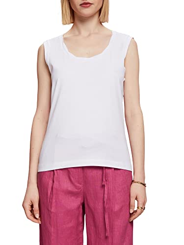 ESPRIT Damen 053EE1K310 T-Shirt, 100/WHITE, M ESPRIT Damen 053EE1K310 T-Shirt, 100/WHITE, M von ESPRIT