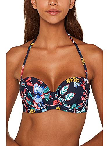 ESPRIT Damen Jasmine Beach pad.Bra Bikinioberteil, Blau (Ink 415), 70B(Herstellergröße: 36 B) von ESPRIT