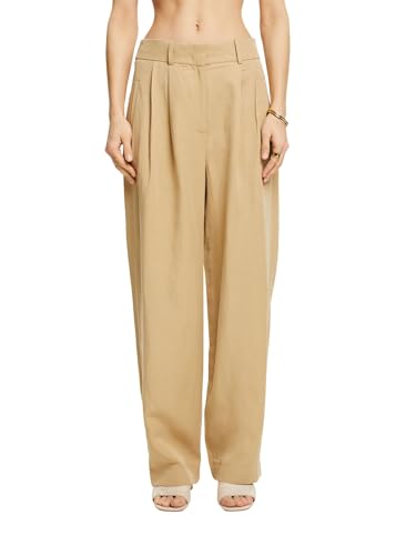 ESPRIT Twill-Hose mit weitem Bein von ESPRIT