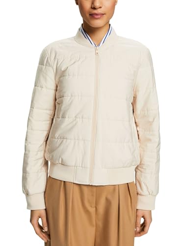 ESPRIT Damen 014ee1g367 Jacke, 295/Cream Beige, L von ESPRIT