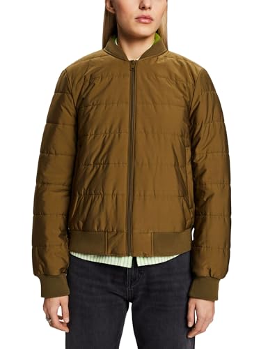 ESPRIT Damen 014ee1g367 Jacke, 350/Khaki Green, L von ESPRIT