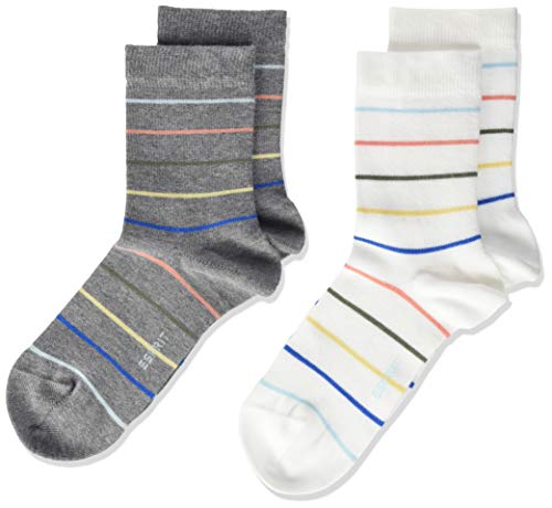 ESPRIT Unisex Kinder Colorful Stripes 2-Pack K SO Socken, Mehrfarbig (Sortiment 10), 27-30 (5er Pack) von ESPRIT