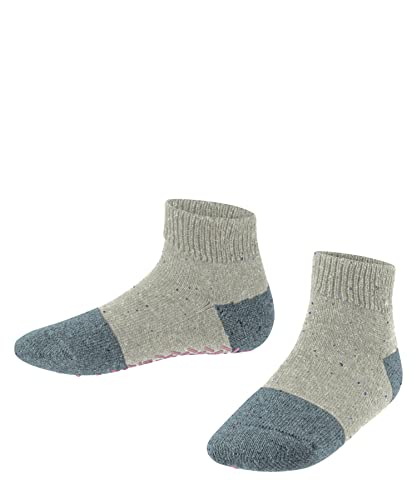 ESPRIT Unisex Kinder Hausschuh-Socken Effect K HP Wolle rutschhemmende Noppen 1 Paar, Blau (Cloud Melange 6886), 35-38 von ESPRIT