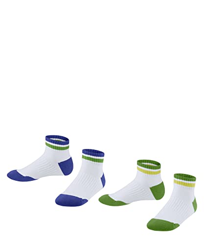 ESPRIT Unisex Kinder Sneakersocken Active Tennis 2-Pack K SN Baumwolle dünn atmungsaktiv kurz 2 Paar, Mehrfarbig (Sortiment 0030), 27-30 von ESPRIT