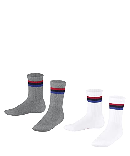 ESPRIT Unisex Kinder Socken Tennis Stripe 2-Pack K SO Baumwolle gemustert 2 Paar, Mehrfarbig (Sortiment 0050), 23-26 von ESPRIT