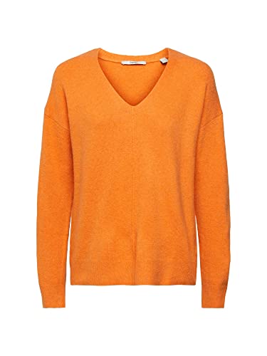 ESPRIT Damen 102ee1i337 Pullover, Golden Orange, XS EU von ESPRIT