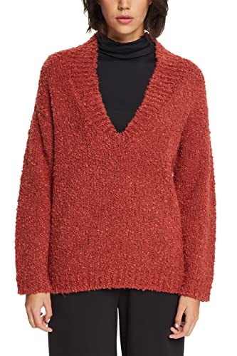 ESPRIT Damen 092ee1i301 Pullover, Terracotta, M EU von ESPRIT