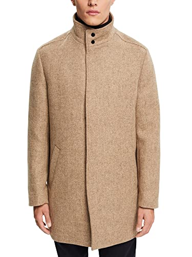 ESPRIT Herren 102EE2G306 Mantel, 294/LIGHT BEIGE 5, XXL von ESPRIT