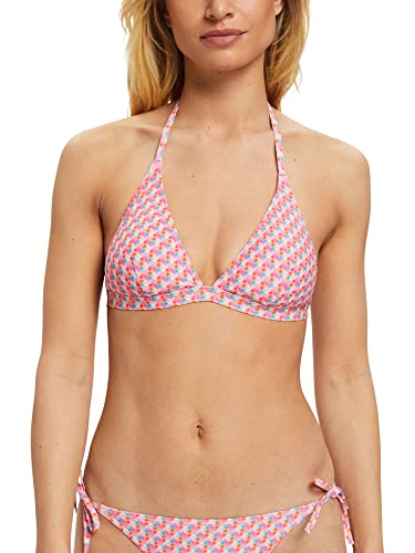 ESPRIT Wattiertes Neckholder-Bikinitop mit Geo-Print von ESPRIT