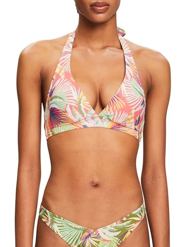 ESPRIT Wattiertes Neckholder-Bikinitop mit Print von ESPRIT