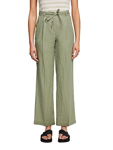 ESPRIT Leinenhose mit weitem Bein von ESPRIT