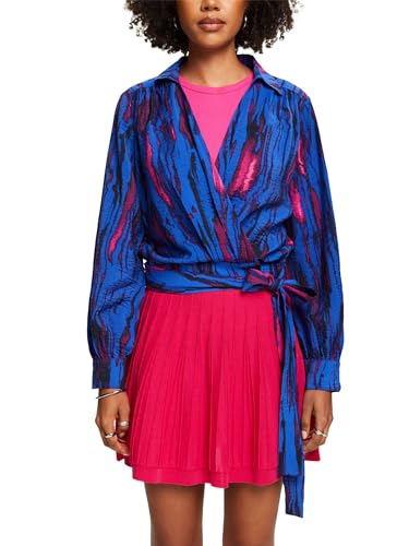 ESPRIT Damen 034ee1f309 Bluse, 410/Bright Blue, Small von ESPRIT