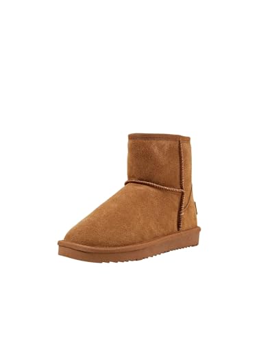 ESPRIT kuschelige Damen Stiefelette, 235/CARAMEL, 36 EU von ESPRIT