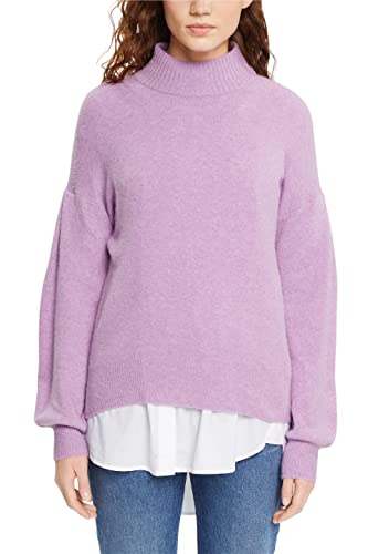 ESPRIT Damen 102EE1I328 Pullover, 564/LILAC 5, L von ESPRIT