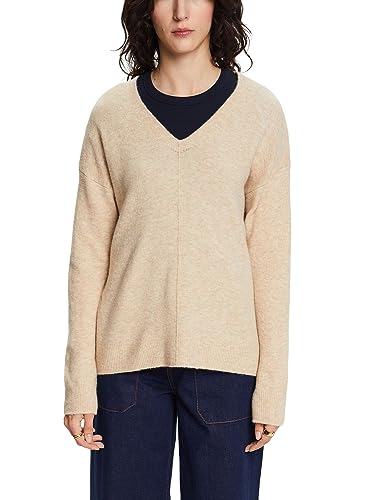 ESPRIT Wollmix-Pullover mit V-Ausschnitt von ESPRIT