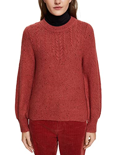 ESPRIT Damen 092ee1i343 Pullover, Terracotta, S EU von ESPRIT