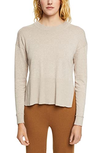 ESPRIT Damen 082EE1I323 Pullover, 263/LIGHT Taupe 4, XS von ESPRIT