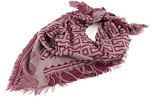 ESPRIT edc 2Tone Jacquard Square Scarf Mauve von ESPRIT