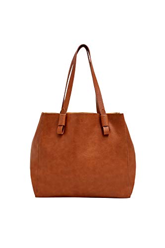 ESPRIT edc by Accessoires Damen Ravenna Shopper Henkeltasche Braun (Rust Brown) von ESPRIT