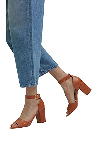 Esprit Damen 041EK1W338 Sandale, 235 Caramel, 38 EU von ESPRIT