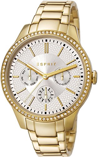 Esprit Damen-Armbanduhr Analog Quarz Edelstahl beschichtet ES107132006 von ESPRIT