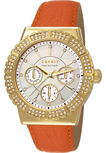 ESPRIT Damen-Armbanduhr Angelia Analog Quarz Leder EL102062F02 von ESPRIT