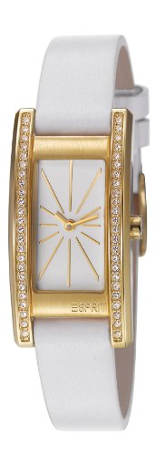 Esprit Damen-Armbanduhr Vivid Crystal Analog Quarz Leder ES106172004 von ESPRIT