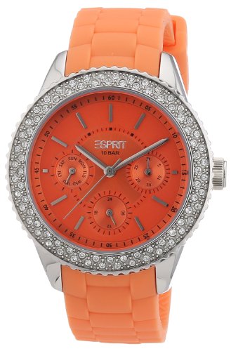 Esprit Damen-Armbanduhr marin glints Analog Quarz Silikon ES106222004 von ESPRIT