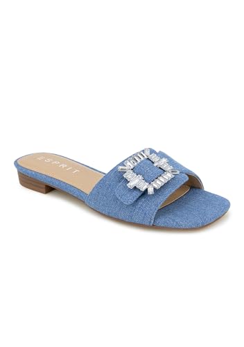 Esprit Damen Averie Pantoletten, Blau von ESPRIT