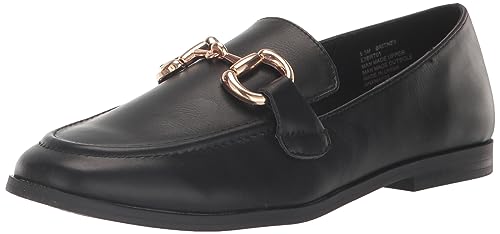 Esprit Damen Britney Loafer flach, Schwarz (Black Pu), 38 EU von ESPRIT