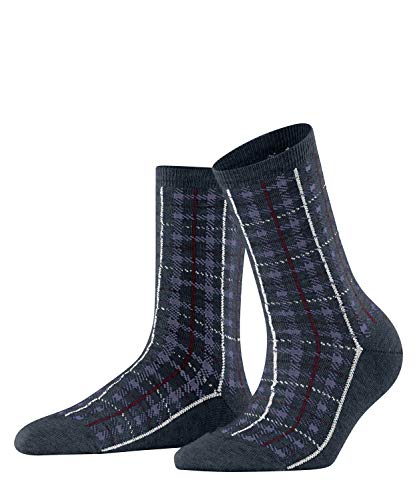Esprit Damen Check W SO Socken, Blau (Navy Mel. 6127), 35-38 (UK 2.5-5 Ι US 5-7.5) von ESPRIT