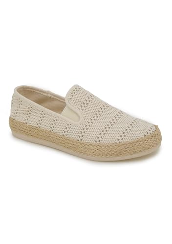 Esprit Damen Nadine Fashion Sneaker Ballerinas, Cremefarbene Häkelarbeit, 38 EU Esprit Damen Nadine Fashion Sneaker Ballerinas, Cremefarbene Häkelarbeit, 38 EU von ESPRIT