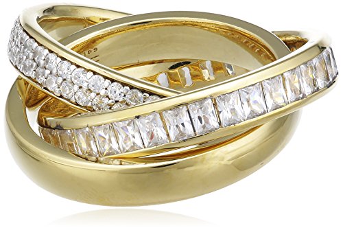 Esprit Damen-Ring 925 Sterling Silber Zirkonia Gold farbig TRIDELIA Gr.56 (17.8) ELRG92258C180 von ESPRIT