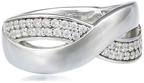 Esprit Damen-Ring 925 Sterling Silber Zirkonia Vibrant Gr.57 (18.1) ESRG92443A180 von ESPRIT